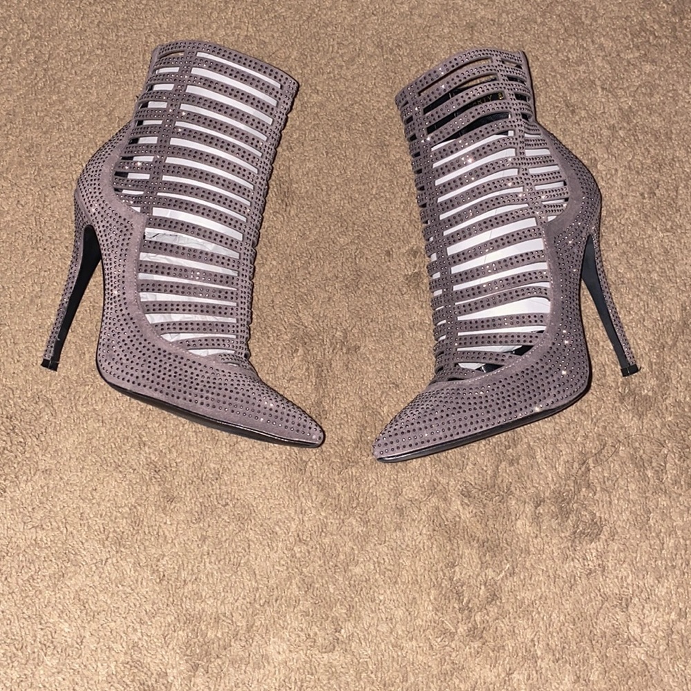 Strappy bootie heels w/box